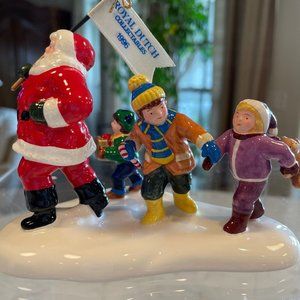 Department 56 VINTAGE The Original Snow Village HERE COMES SANTA, #7760, 1996